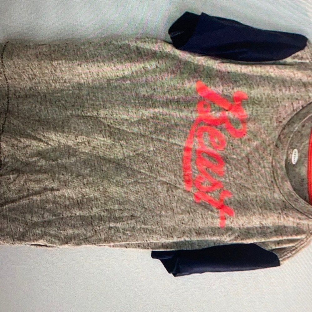 Beast Gray Graphic tee with navy sleeveless